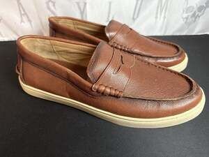 Johnnie-O $198 - Men's Size 12 - Santa Monica Leather Loafer - Brown - Defect